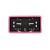 Çerçeveli Dikdörtgen Plakalık Plaka Altlığı Pembe  32x17 cm