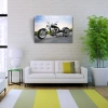 Chopper Siyah Motosiklet Kanvas Tablo 50 x 70