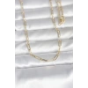CM 14K Gold Renk Ataç Zincirli Model 60 cm Kadın Kolye