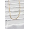 CM 14K Gold Renk Dolgun Zincir Model 60 cm Kadın Kolye
