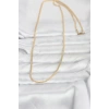 CM 14K Gold Renk Dolgun Zincir Model 60 cm Kadın Kolye
