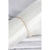 CM 14K Gold Renk Ezme Burgu Zincir Model Kadın Bileklik