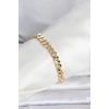 CM 14K Gold Renk Ezme Kalın Zincir Model Kadın Bileklik