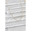 CM 14K Gold Renk İnce Top Zincirli 60 cm Kadın Kolye