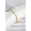 CM 14K Gold Renk Kalın Zincir Model Kadın Bileklik