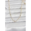 CM 14K Gold Renk Top Zincir 60 cm Kadın Kolye