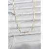 CM 14K Gold Renk Zincir Model 60 cm Kadın Kolye
