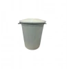 Çöp Kovası 50 Lt Çöp Kovası Kapaklı Büyük Boy Çöp Bidonu Dayanıklı Çöp Kovası - Gri
