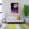 Dekoratif Canlı Renklerden Oluşan Kadın Figürü Kanvas Tablo 50 x 70