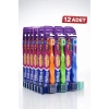 Difaş Kids Çocuk Diş Fırçası 12 Adet Standlı Yumuşak Kıllı Koruyucu Kapaklı Toplu Paket