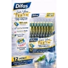 Difaş Love Your Teeth Diş Fırçası 12 Adet Standlı Orta Sert Medium Ergonomik Saplı Manuel Diş Fırçası Seti