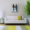 Elele Bisiklet Süren Sevgililer Yağlıboya Kanvas Tablo 50 x 70
