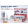 Elsabond 502 Süper Yapıştırıcı Japon Yapıştırıcı 20g Güçlü Hızlı Kuruyan Super Glue 50 Adet