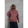 Erkek 98 Baskılı Kapşonlu Sweat - Gül Kurusu
