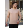 Erkek Ağaç Kabuğu Desenli Kısa Kollu T-shirt