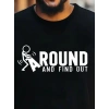 Erkek Around Baskılı Süprem T-shirt