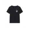 Erkek Baskılı Oversize T-shirt - Siyah