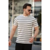 Erkek çizgili Kısa Kollu T-shirt