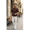 Erkek Duble Kol Basic Tişört