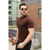Erkek Fitilli Bisiklet Yaka Triko Tişört