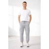 Erkek Jogger Eşofman Altı Regular Fit , Kargo Cepli, Lastikli Paça, Günlük Spor Pantolon - Gri