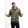 Erkek Kamuflaj Desenli 2 İplik 4 Mevsim Kapüşonlu Kanguru Cepli Hoodie Sweatshirt - Kamuflaj