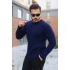 Erkek örgü Desen Bisiklet Yaka Kazak