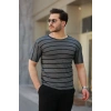 Erkek Petek Desenli Kısa Kollu T-shirt