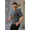 Erkek Petek Desenli Kısa Kollu T-shirt