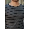 Erkek Petek Desenli Kısa Kollu T-shirt
