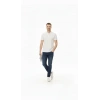 Erkek Pike Kumaş Düğmeli Yaka Regular Fit Günlük Kısa Kol Tişört T-shirt - Beyaz