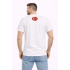 Erkek TÜRKİYE Baskılı Tişört Ay Yıldız 2026 Dünya Kupası Taraftar Forma T-Shirt - Beyaz