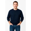 Erkek Üç İplik Düz Bisiklet Yaka SweatShirt - Lacivert