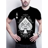 Erkekkısa Kollu Yuvarlak Yaka Desenli Viskon T-shirt