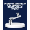 Esnek 1080° Musluk Başlığı 3 Eklemli Hareketli Su Modlu Lavabo Aparatı