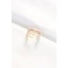 F Harfli Altın Renk Ayarlanabilir Yüzük