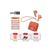 F08 Dijital Şarj Göstergeli TWS Bluetooth Kulaklık - Kırmızı