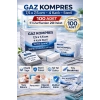 Gaz Kompres 7,5x7,5 cm 4 Katlı Steril 100 Adet Tel Tel Spanç (5’li Zarflardan 20 Paket)1 KUTU