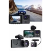 Gece Görüşlü DVR 3 Lensli Araç İçi Sürüş Kamerası Video Kaydedici