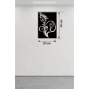Geleneksel Çiçek Desenli Ahşap Duvar Tablosu - 25x35 cm Lazer Kesim Dekoratif Pano