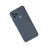 General Mobile GM 21 Kılıf Nano içi Kadife Silikon - Gri