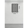 Geometrik Kafes Desenli Ahşap Duvar Tablosu - 25x35 cm Lazer Kesim Dekoratif Pano