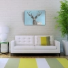 Geyik Temalı Soyut Çalışma Kanvas Tablo 50 x 70