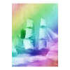Gökkuşağı Gemi Canvas Tablo (50x70)