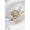 Gold Renk Çiçek Model Vintage Kadın Yüzük