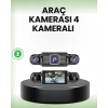 GPS’li 4 Kameralı Araç İç Dış Kayıt Sistemi 1080P WiFi Destekli