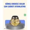 Güneş Enerjili Cam Sarkıt Bahçe Balkon Teras Aydınlatma 30 LED