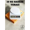 Hassas Terazi 10 kg Kapasiteli, Yüksek Hassasiyetli Dijital Mutfak Tartısı