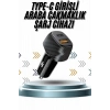 Hızlı Oto Şarj Cihazı 38W Çift Girişli HIzlı Şarj Oto Çakmaklık Type-C