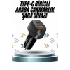 Hızlı Oto Şarj Cihazı 38W Çift Girişli HIzlı Şarj Oto Çakmaklık Type-C